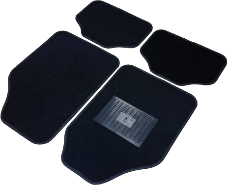 HOMASITA 30ASZT Autószőnyeg, textil, 4db, fekete