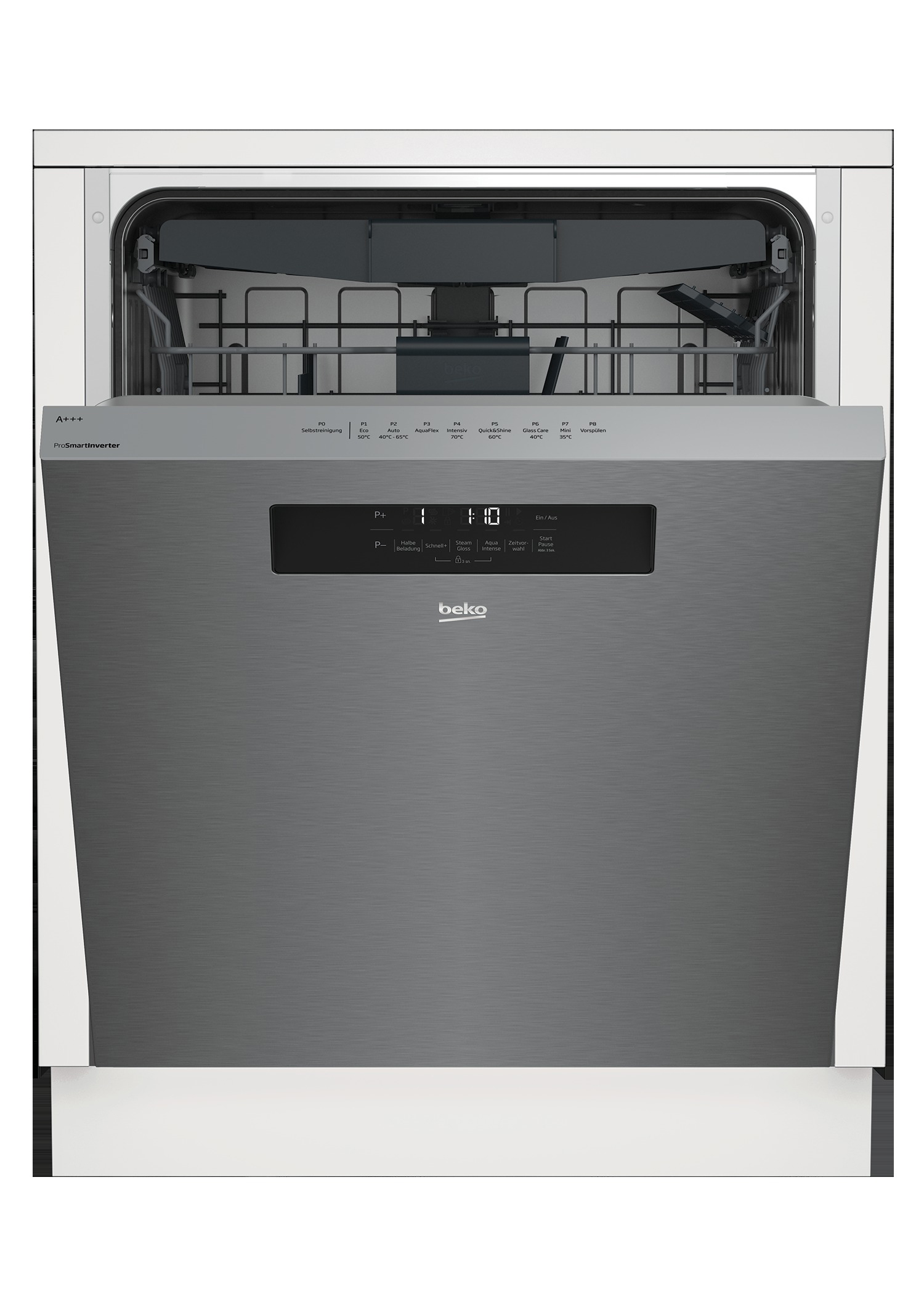 BEKO DUN28433X Geschirrspüler (unterbaufähig, 598 mm breit, 44 dB (A), D)