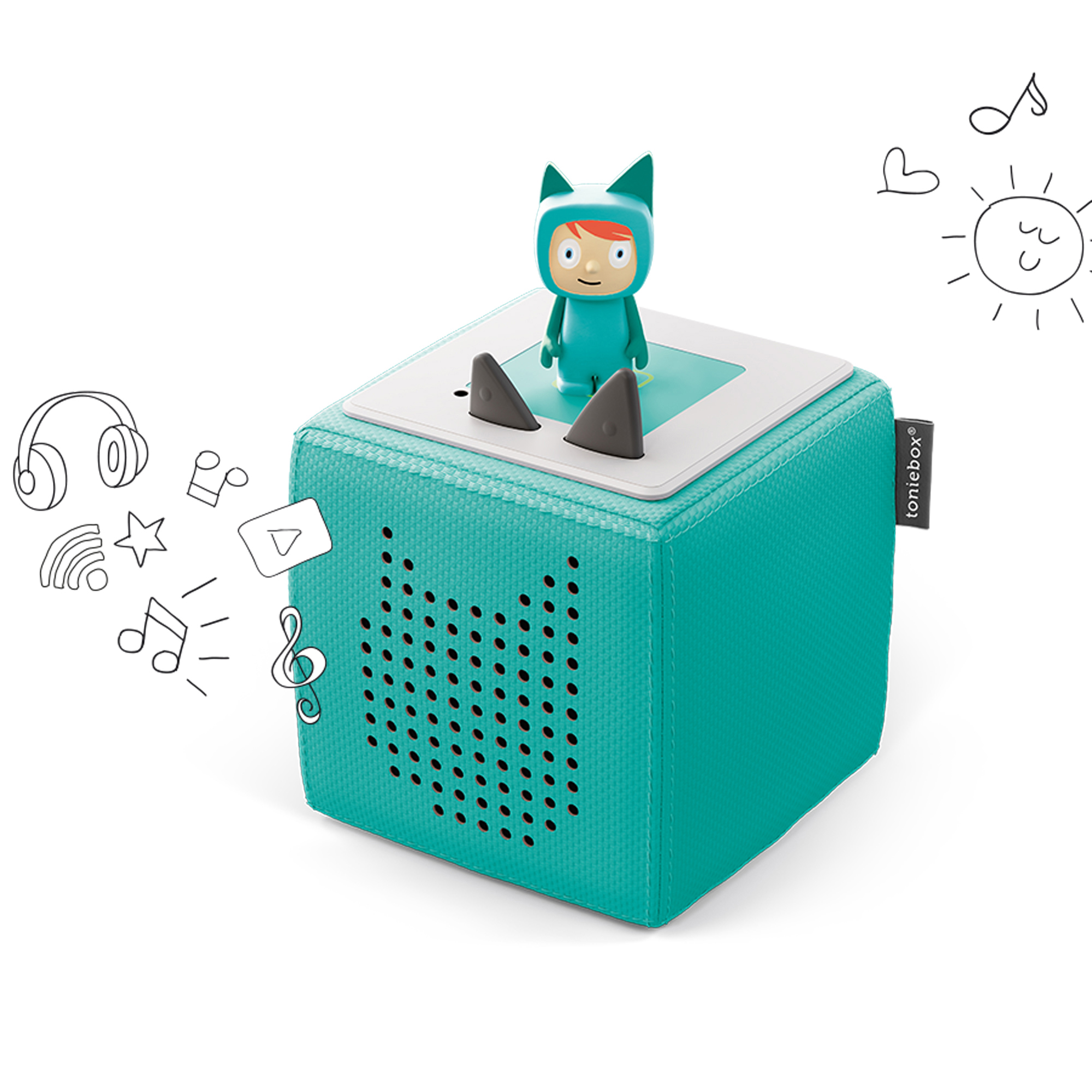 BOXINE Audiosystem Tonies Toniebox - Starterset - Türkis Audiosystem