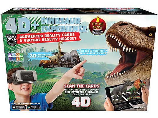 RETRAK 4D Dinosaure Experience - Cuffia Utopia 360° VR + 20 schede AR