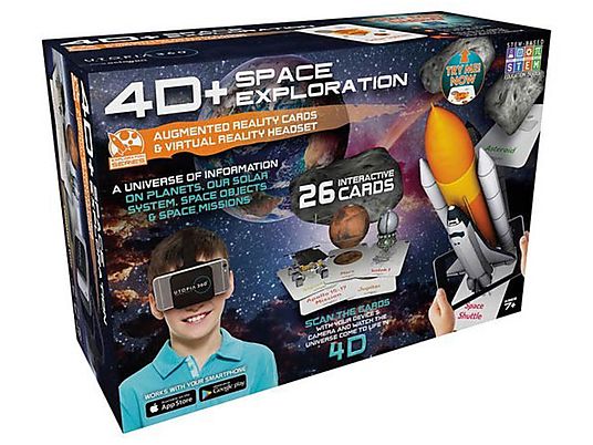 RETRAK 4D Space Exploration - Cuffia Utopia 360° VR + 26 schede AR
