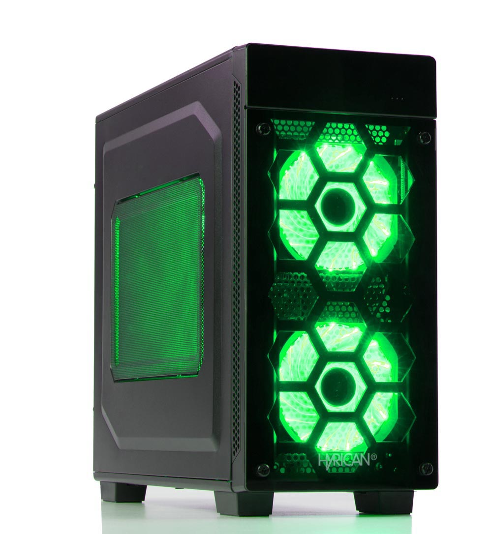 HYRICAN STRIKER 5978 GREEN - AMD Ryzen™ 7 2700X - 16 GB - 500 GB - NVIDIA GeForce® GTX 1070 - Windows 10