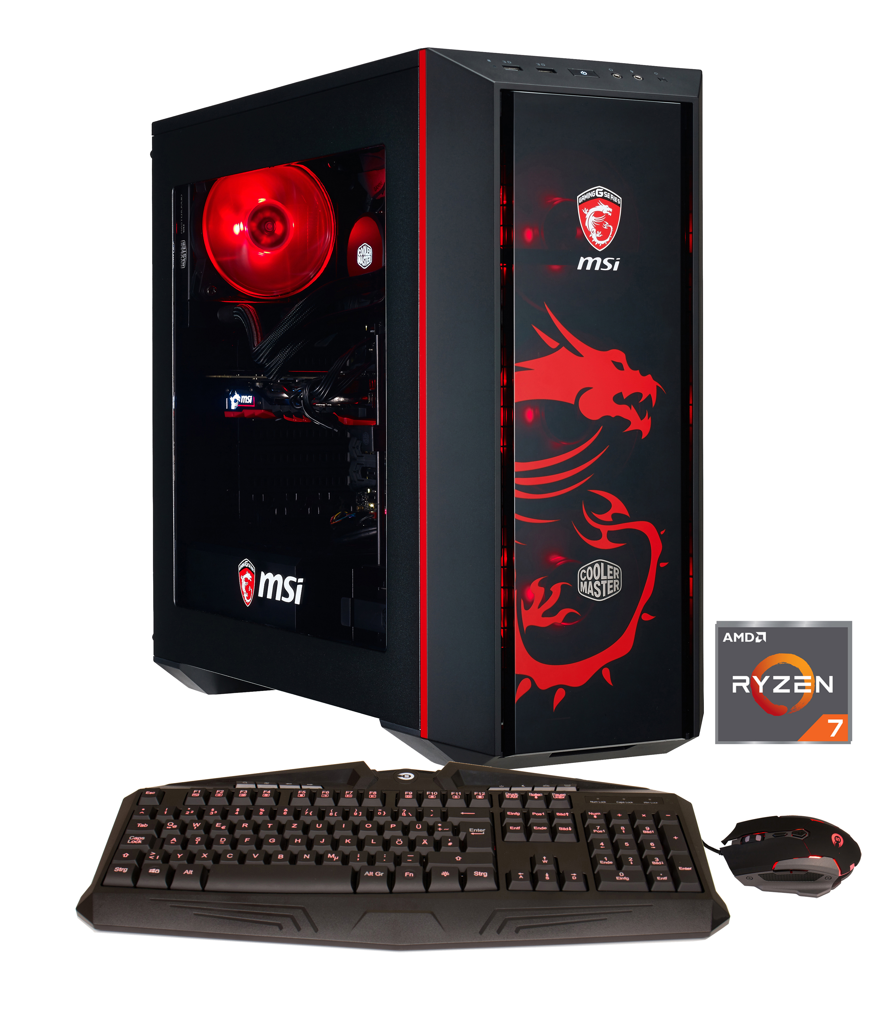 HYRICAN MSI DRAGON EDITION 5982 - AMD Ryzen™ 7 2700X - 16 GB - 500 GB - NVIDIA GeForce® GTX 1060 - Windows 10