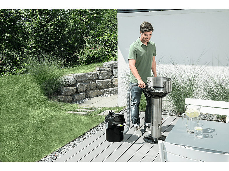 Kärcher Aschesauger AD 2, Kaminsauger, Grillsauger (1.629-711.0) Aschesauger (maximale Leistung: 600 Watt, Schwarz) — Foto 2 von 5