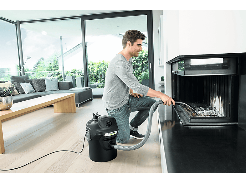 Kärcher Aschesauger AD 2, Kaminsauger, Grillsauger (1.629-711.0) Aschesauger (maximale Leistung: 600 Watt, Schwarz) — Foto 4 von 5