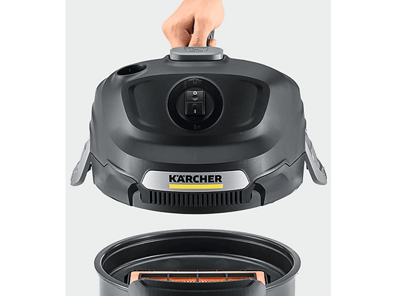 Kärcher Aschesauger AD 2, Kaminsauger, Grillsauger (1.629-711.0) Aschesauger (maximale Leistung: 600 Watt, Schwarz) — Foto 5 von 5