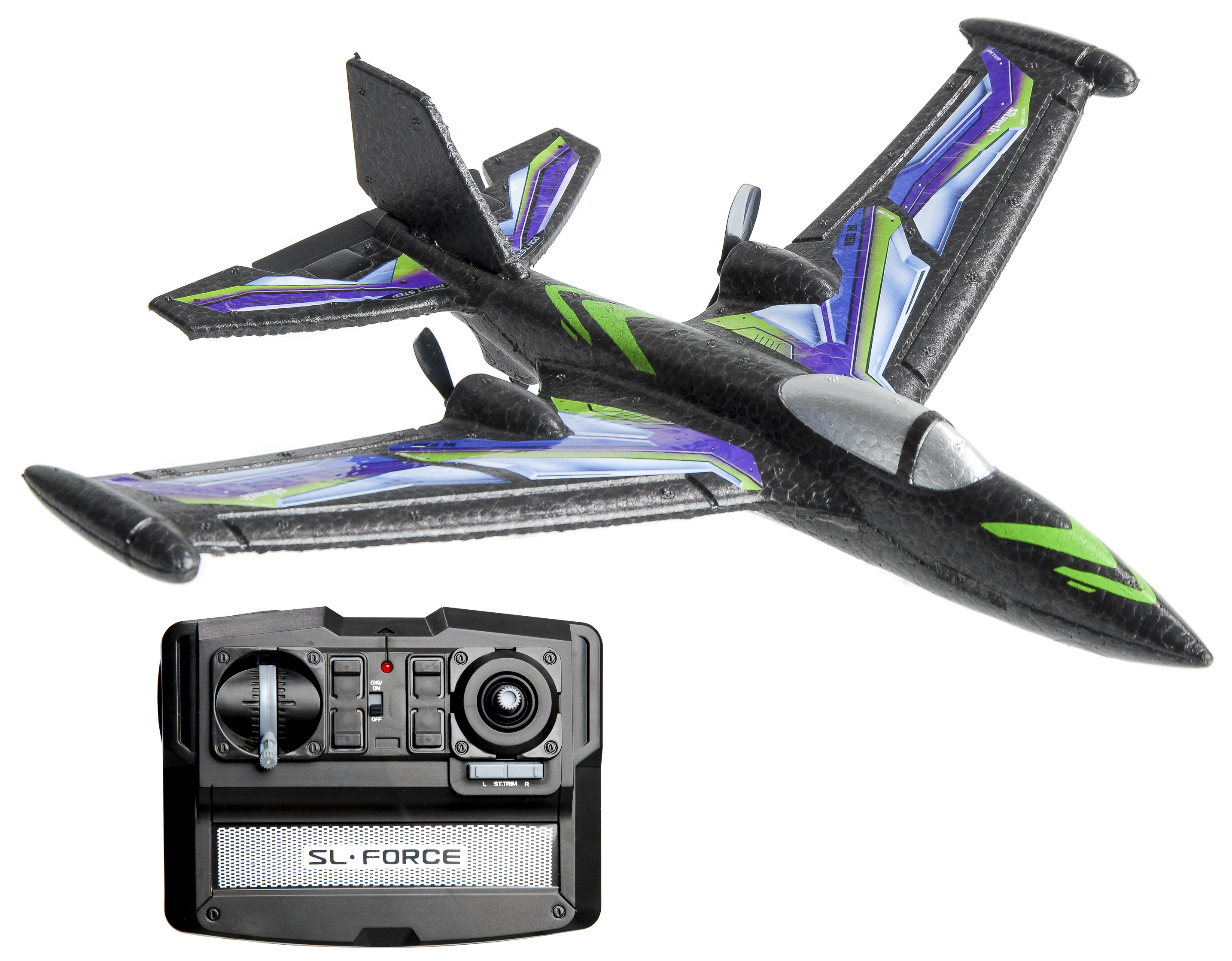 SILVERLIT AIR ACROBAT 2.4GHZ - Ferngesteuertes Flugzeug (Schwarz)