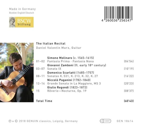 Daniel Valentin Marx - The Italian Recital  - (CD)