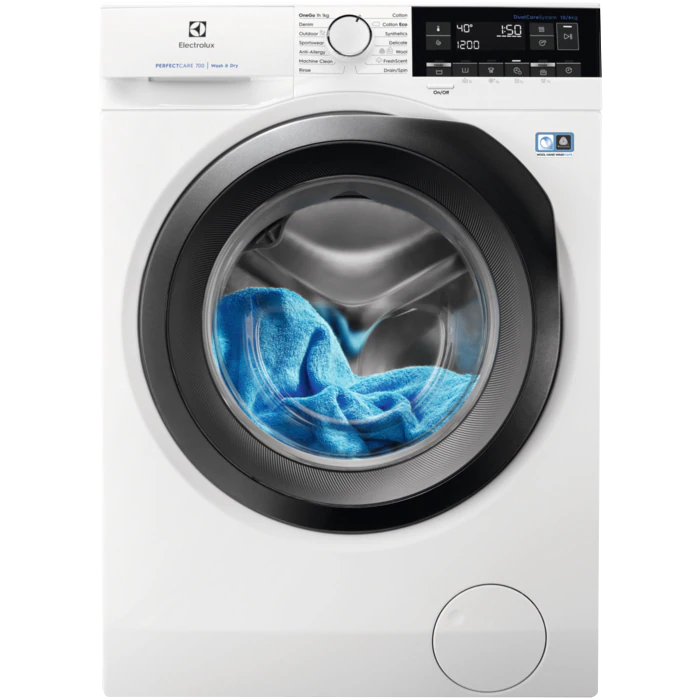 ELECTROLUX EW7W361S Mosó-szárítógép, 10/6 kg, 1600 f/p., gőzprogram, LCD kijelző