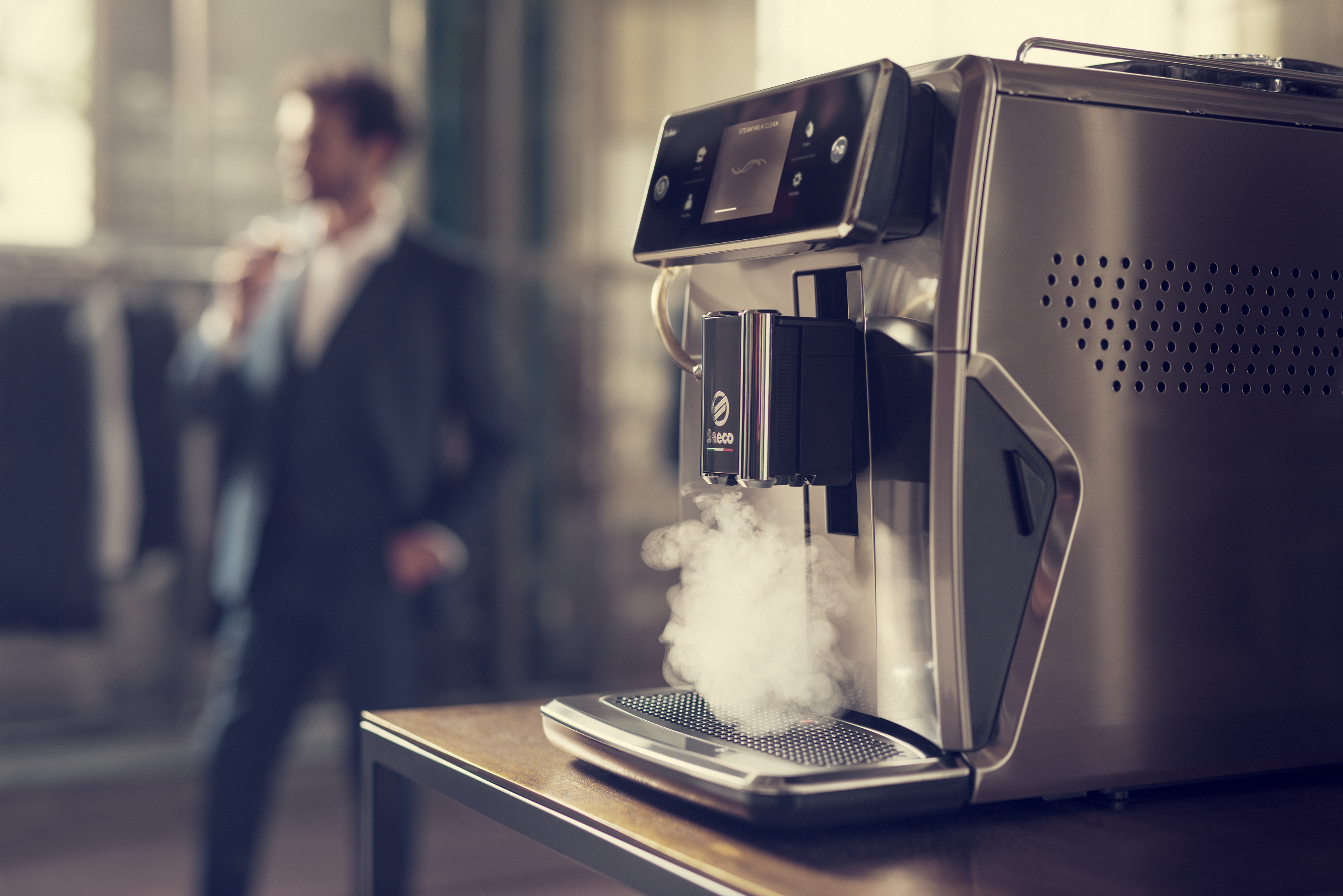 SAECO Xelsis SM7580/00 - Volautomatische espressomachine - Maximaal aantal kopjes: 2 - Extern melkreservoir - Zwart
