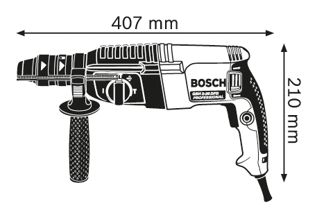 BOSCH PROFESSIONAL GBH 2-26 DFR Fúrókalapács SDS Plus - 611254768
