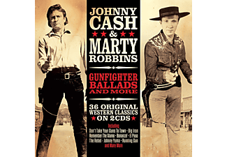 Johnny Cash & Marty - Gunfighter Ballads & More (CD)