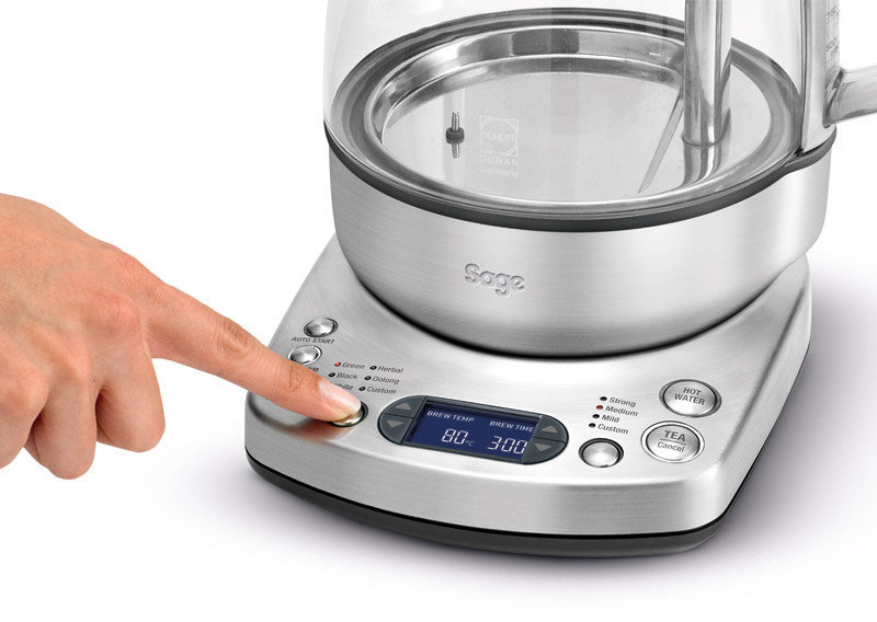 SAGE STM800BSS4EEU1 The Tea Maker Teekocher (2000 Watt , Silber/Transparent)