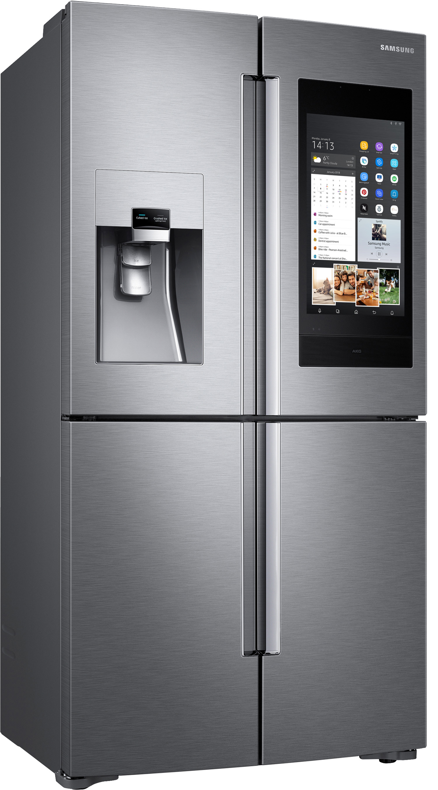 SAMSUNG RF56N9740SR/EF French Door (608 l, G, 1825 mm hoch, Edelstahl)