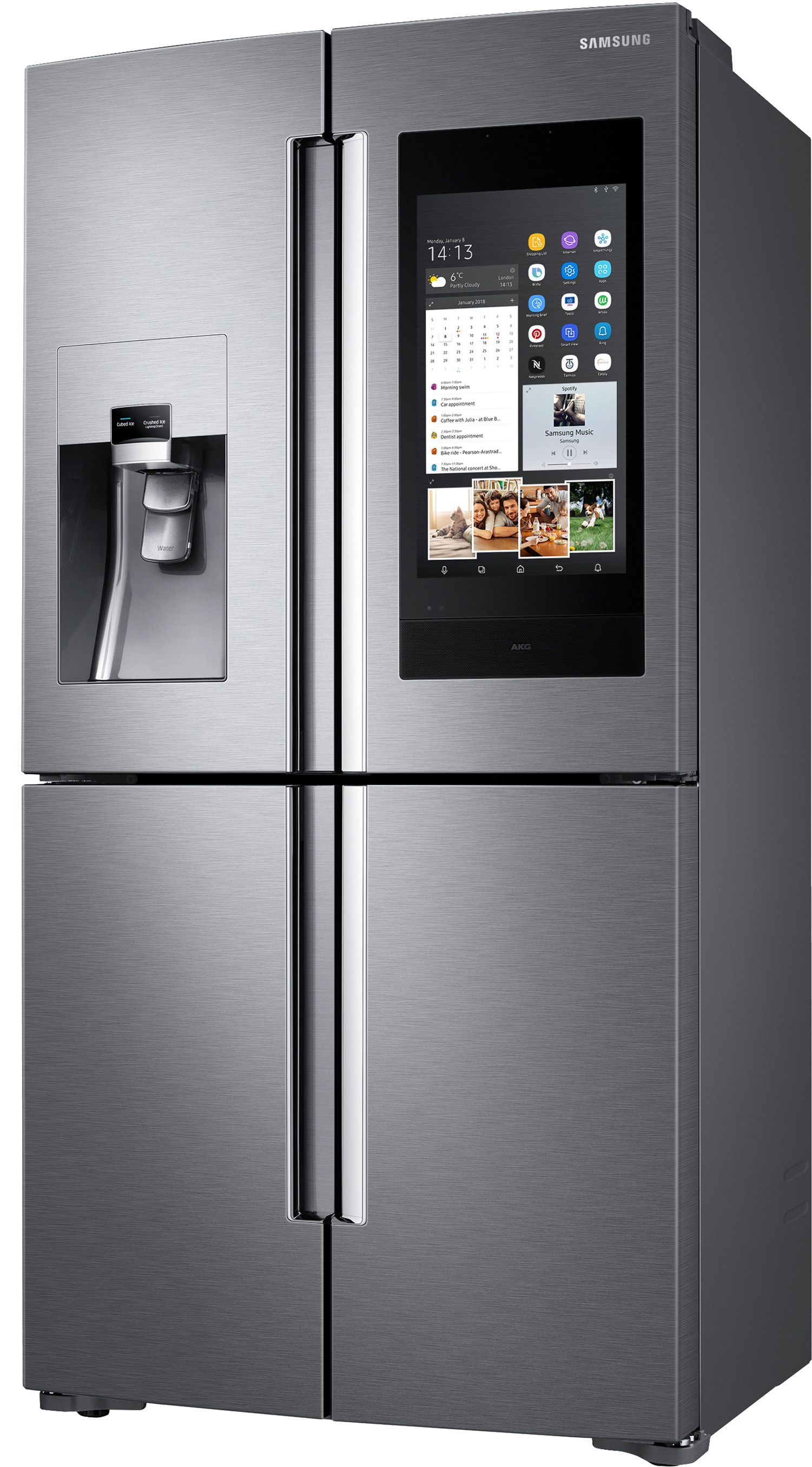 SAMSUNG RF56N9740SR/EF French Door (608 l, G, 1825 mm hoch, Edelstahl)