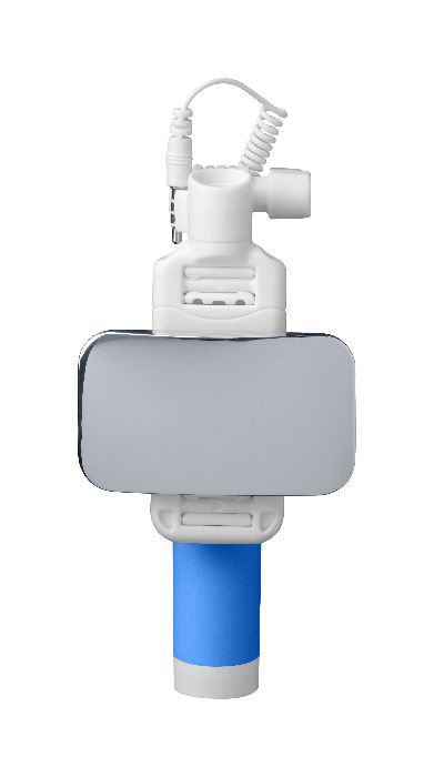 CELLULAR LINE Total View - Universal - Perche à selfie avec miroir pivotant (Bleu)
