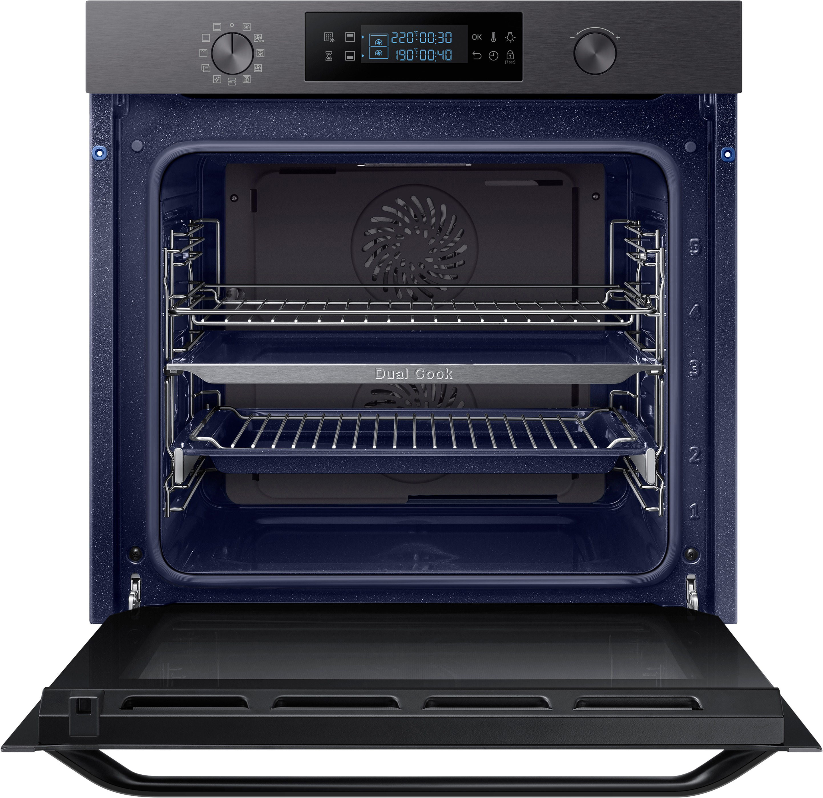 SAMSUNG NV75K5541RM, Backofen (Einbaugerät, 75 l, 595 mm breit)