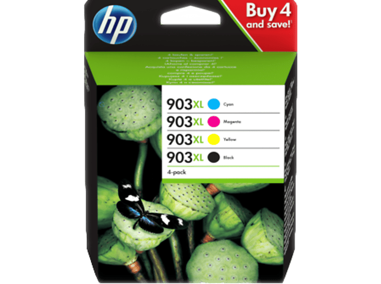 HP 903XL Zwart / Cyaan / Magenta / Geel (HP3HZ51AE#301)