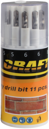 CRAFT HSS Csigafúrókészlet fémhez, 11 db