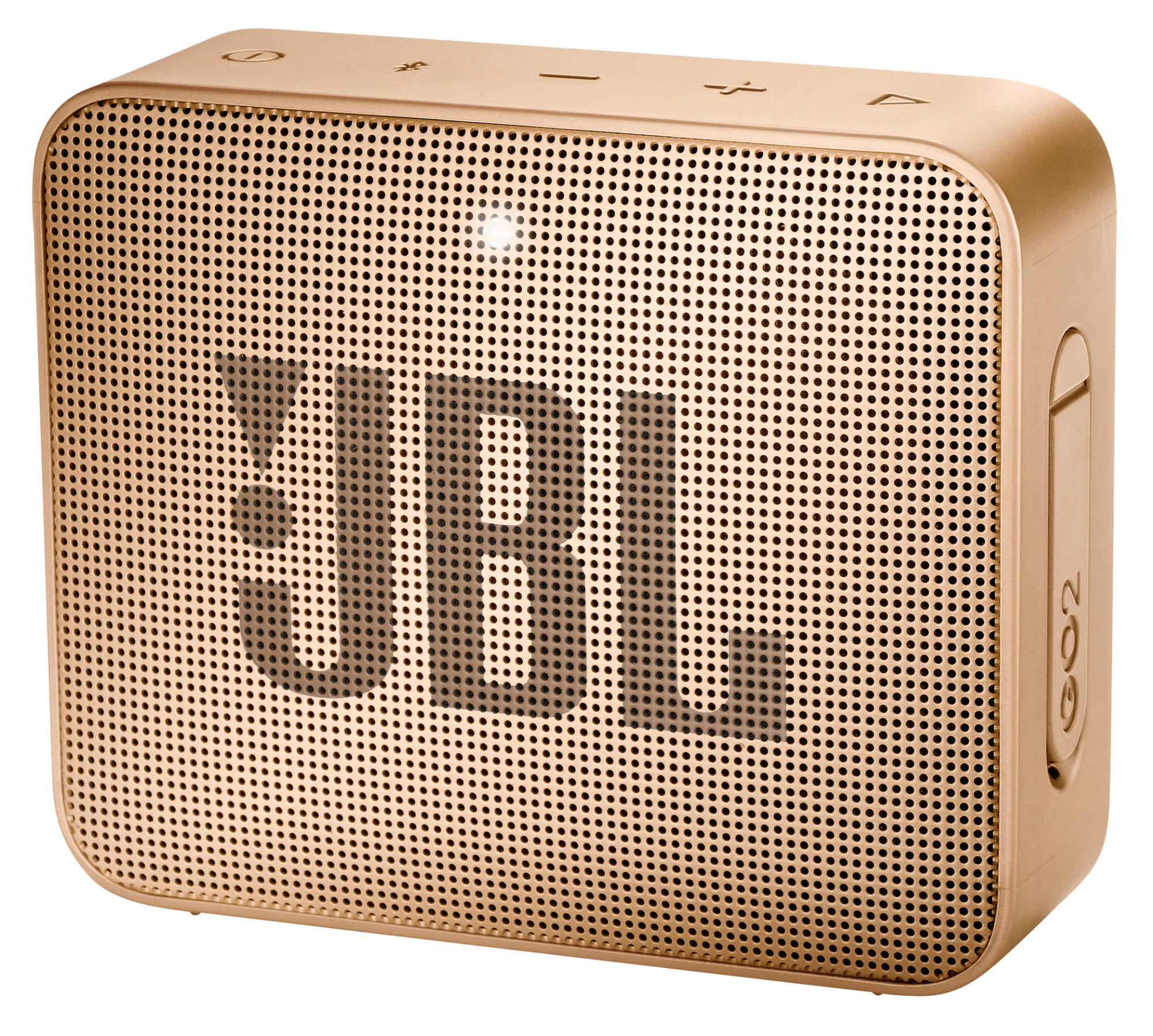 Altavoz inalámbrico - JBL GO 2 Champagne, 3 W, Bluetooth, IPX7, Micrófono, Dorado
