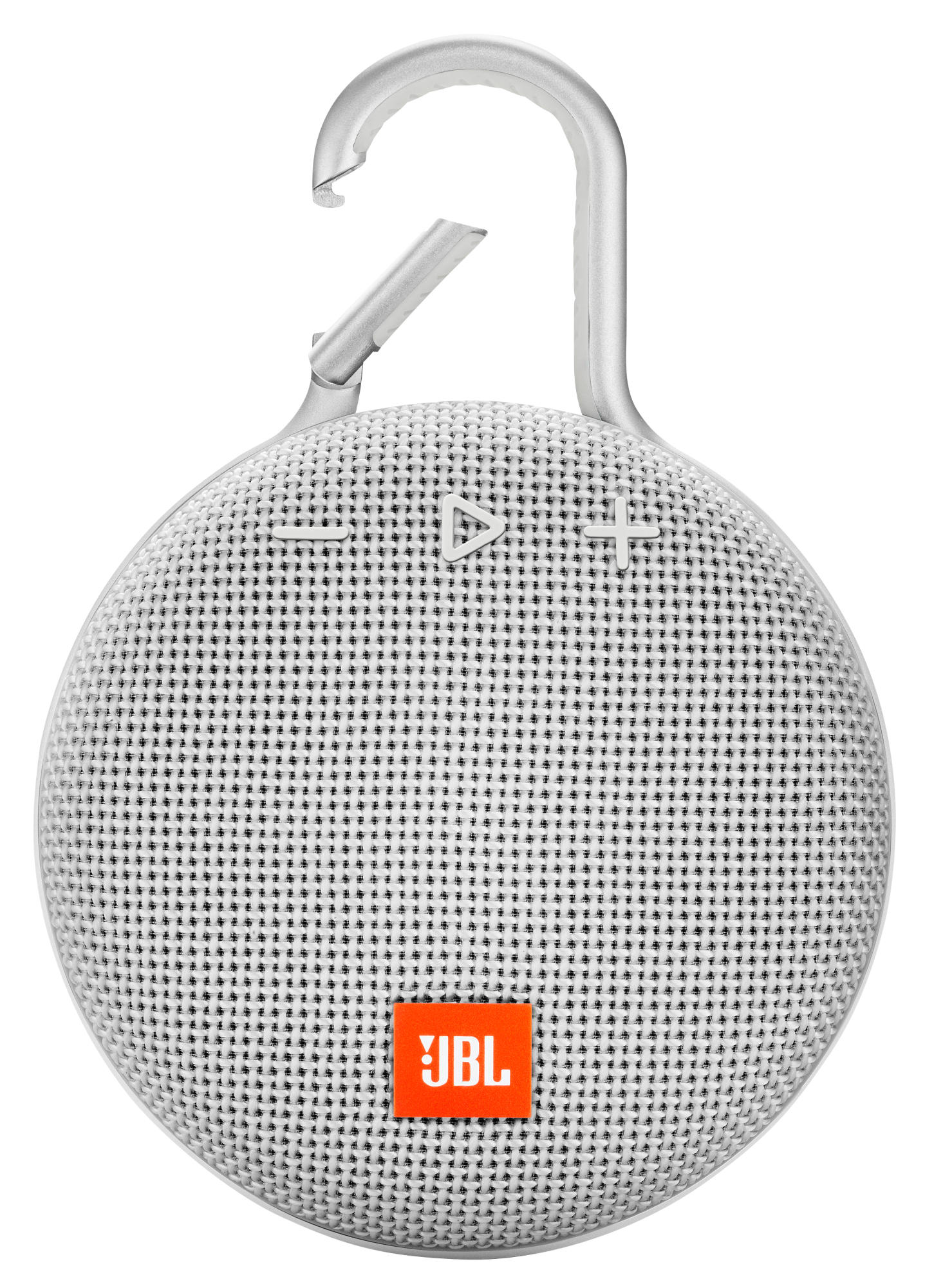 Altavoz inalámbrico - JBL Clip 3 White, 3 W, Bluetooth, IPX7, Micrófono, Mosquetón, Blanco