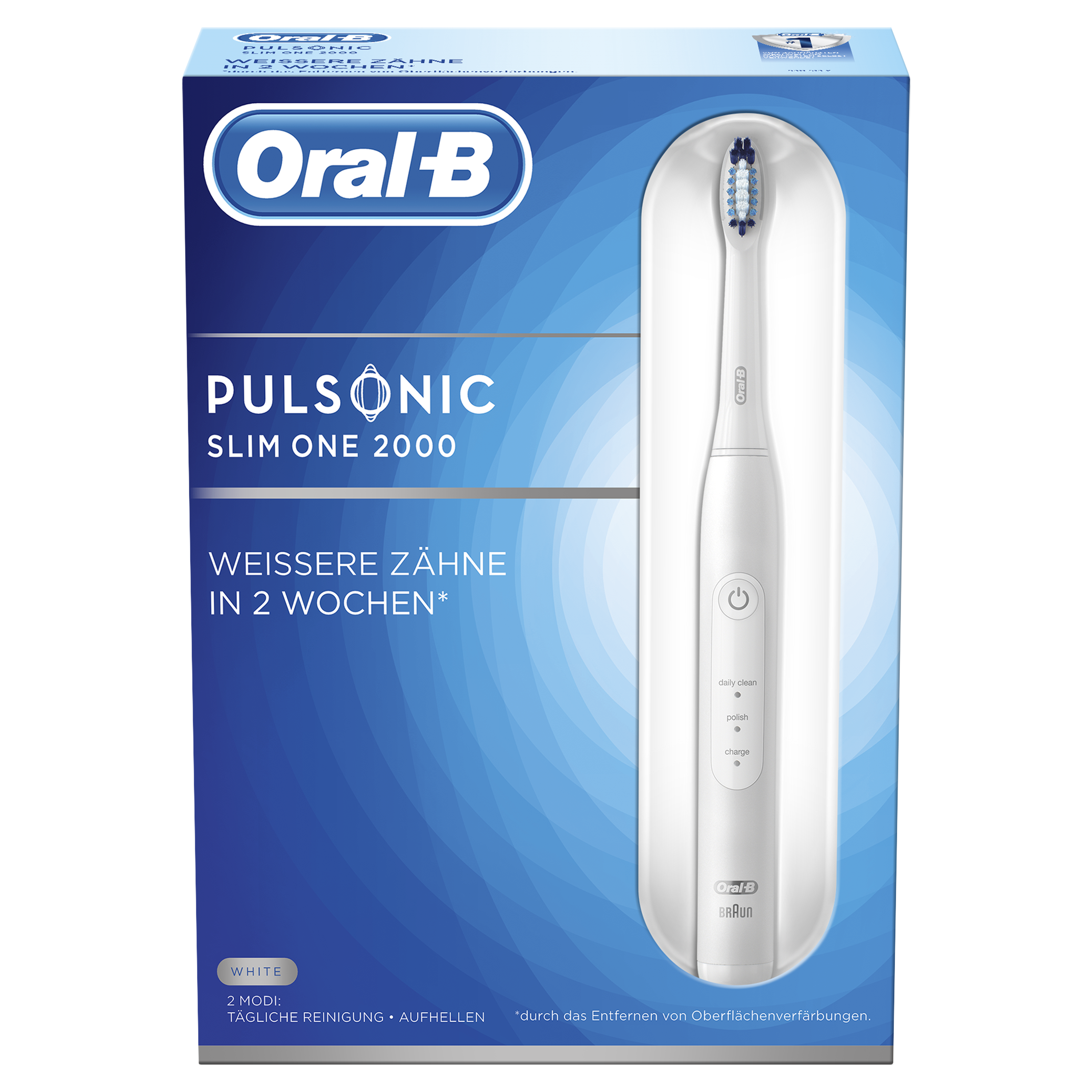 ORAL-B Pulsonic Slim One 2000 elektrische Zahnbürste Weiß
