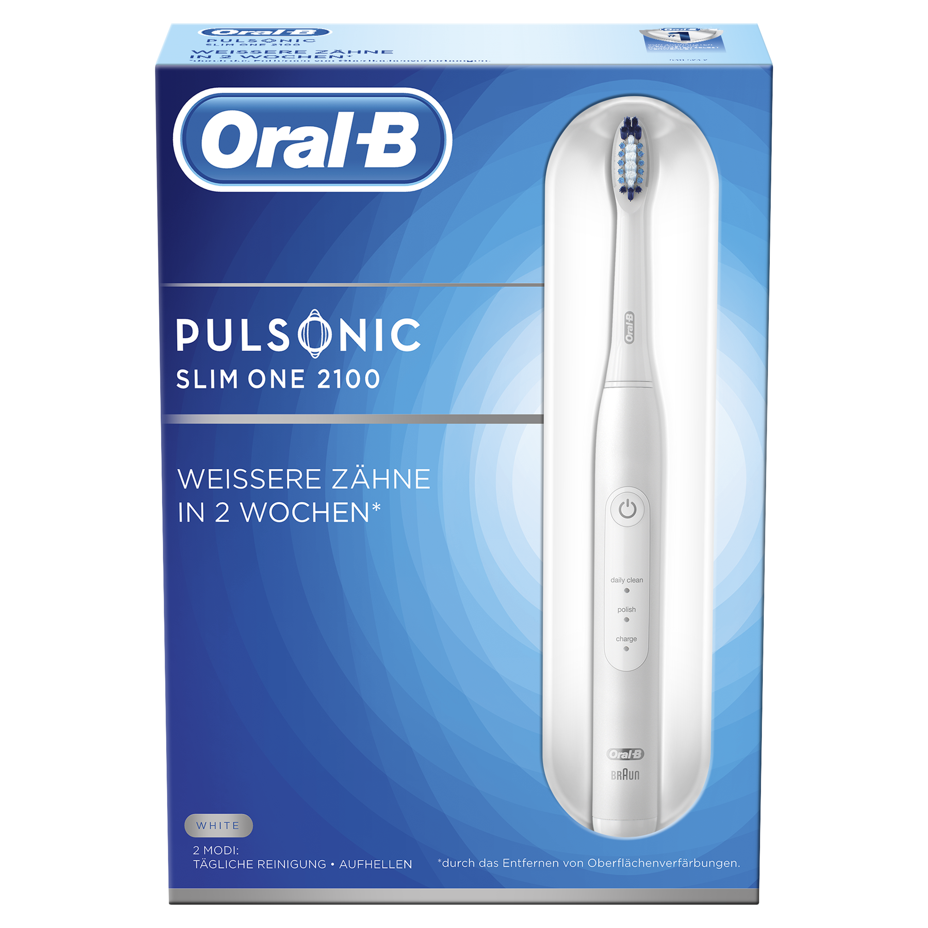 ORAL-B Pulsonic Slim One 2100 elektrische Zahnbürste Weiß