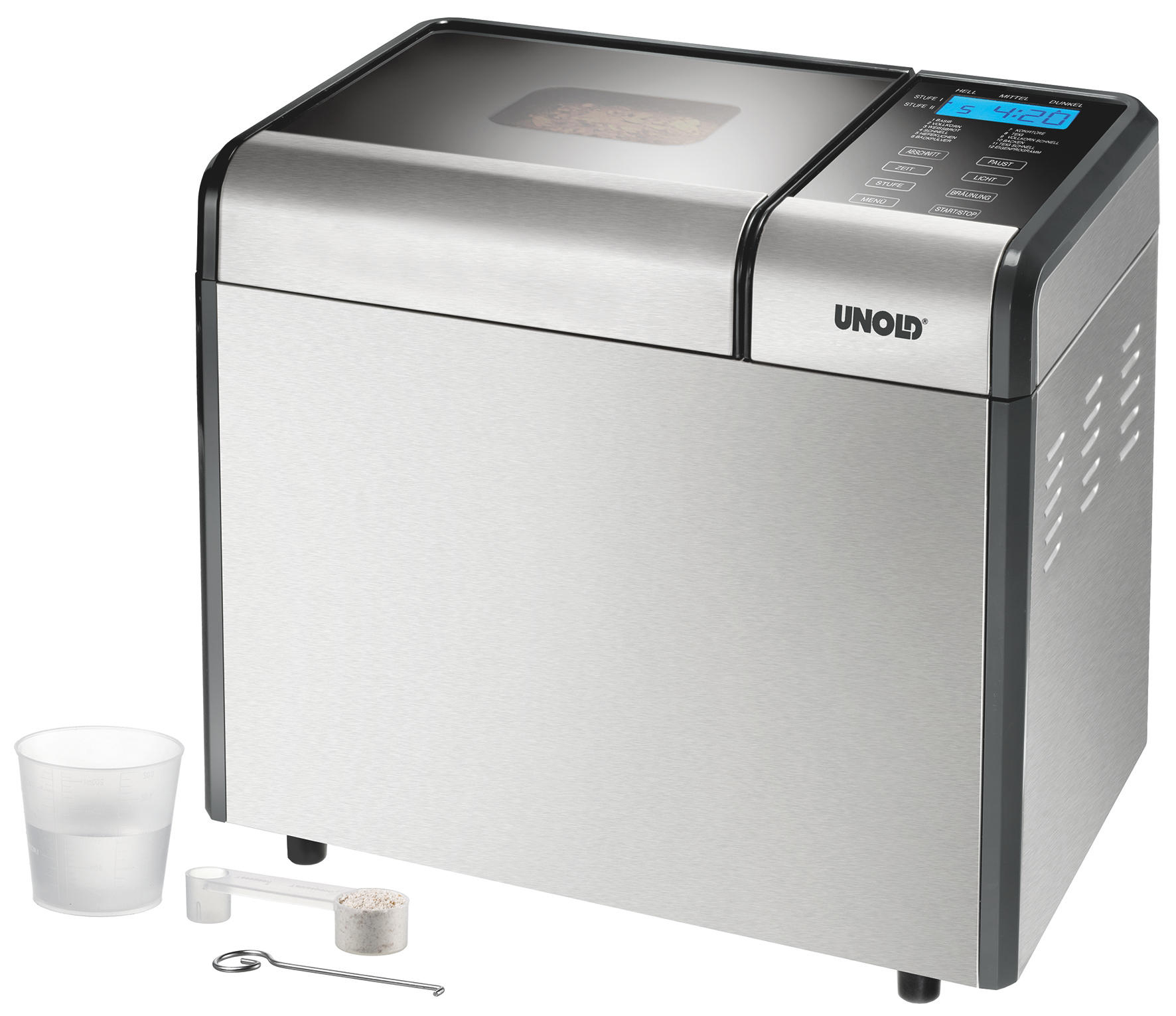 UNOLD 68415 TOP EDITION (Brotbackautomat, Edelstahl/Schwarz)
