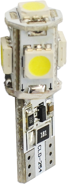 HOMASITA 72LB321W T10 LED P 5x5050 SMD Can-Bus fehér, 1 pár