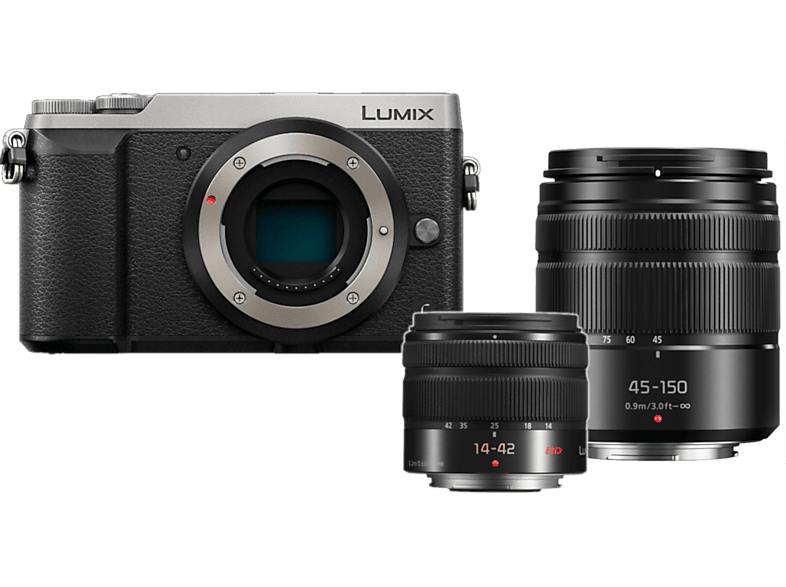 PANASONIC Hybride camera Lumix DMC-GX80 + 14-42mm + 45-150mm + Case (DMC-GX80 DZK HPACK)
