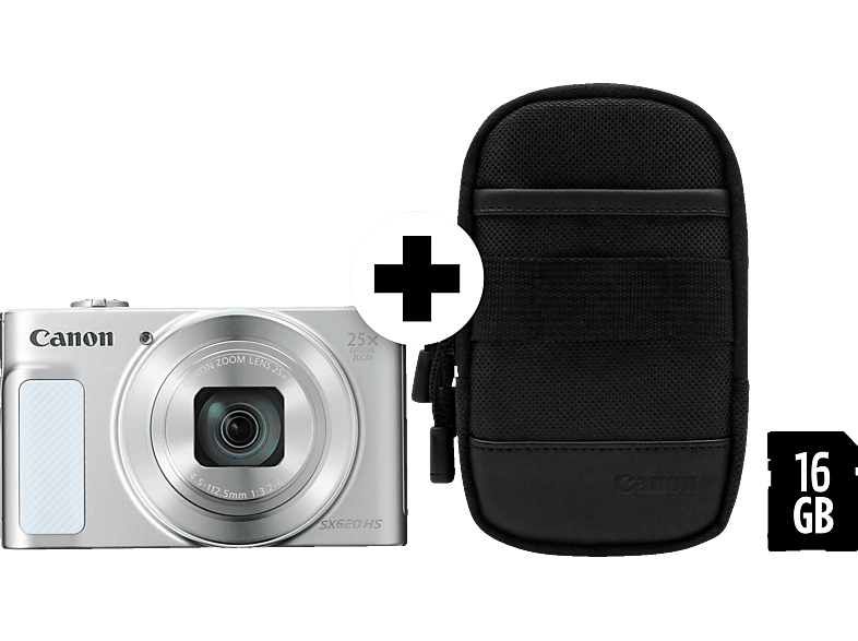 CANON Powershot SX620 HS Digitalkamera Silber/weiß, , 25x opt