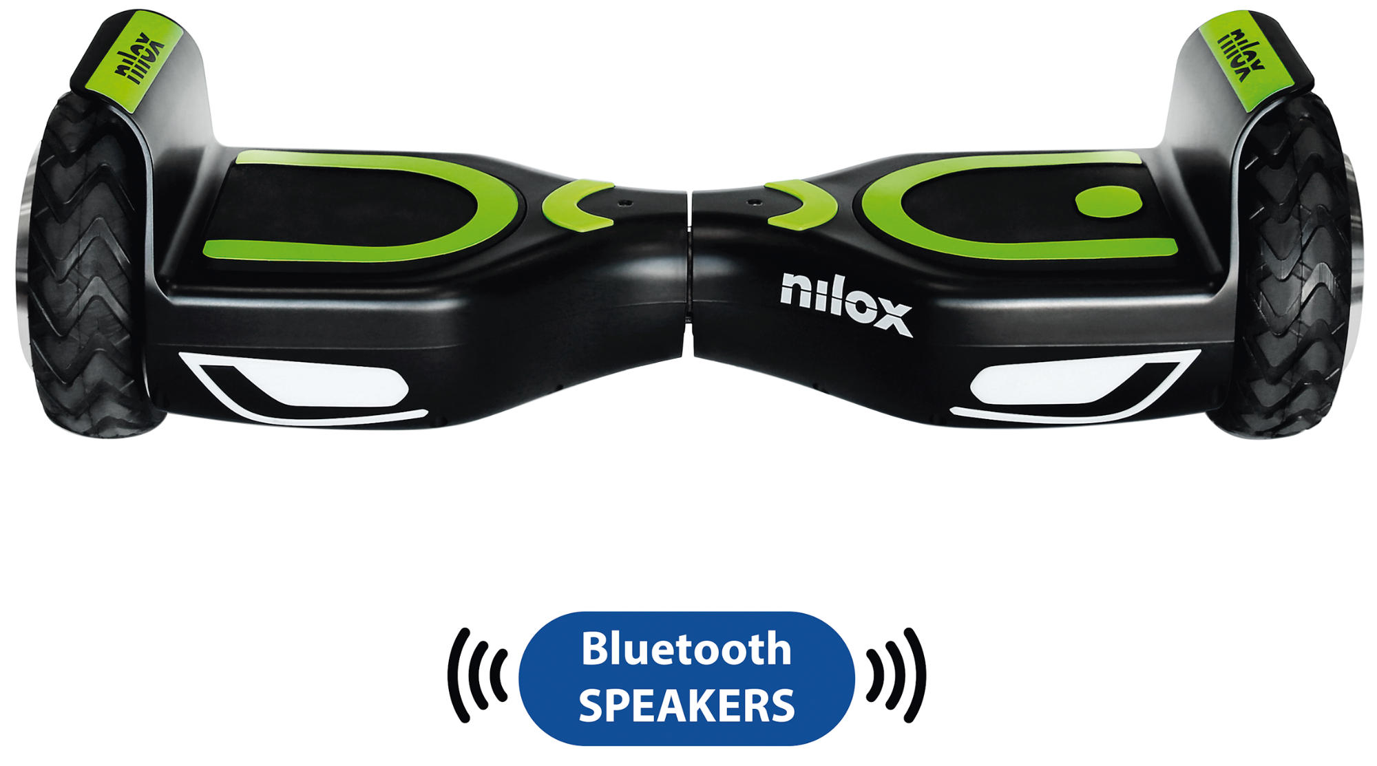 Hoverboard - Nilox DOC 2 Plus 360 W 10 km/h  Altavoces Bluetooth Tecnología autoequilibrio