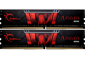 G.SKILL G.SKILL Aegis - Memoria principale - 2x 8 GB (DDR4 / 3000 MHz) - Nero/Rosso - 