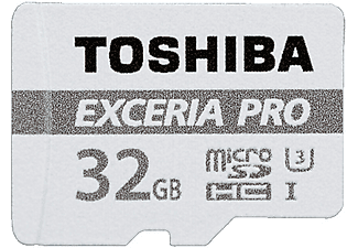 TOSHIBA MIC-SDCX EXCERIA PRO 32Go 95MB/S - Carte mémoire  (32 GB, 95, Gris)