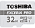 TOSHIBA MIC-SDCX EXCERIA PRO 32Go 95MB/S - Carte mémoire  (32 GB, 95, Gris)
