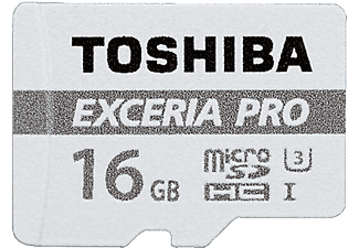 TOSHIBA MIC-SDCX EXCERIA PRO 16Go 95MB/S - Carte mémoire  (16 GB, 95, Gris)