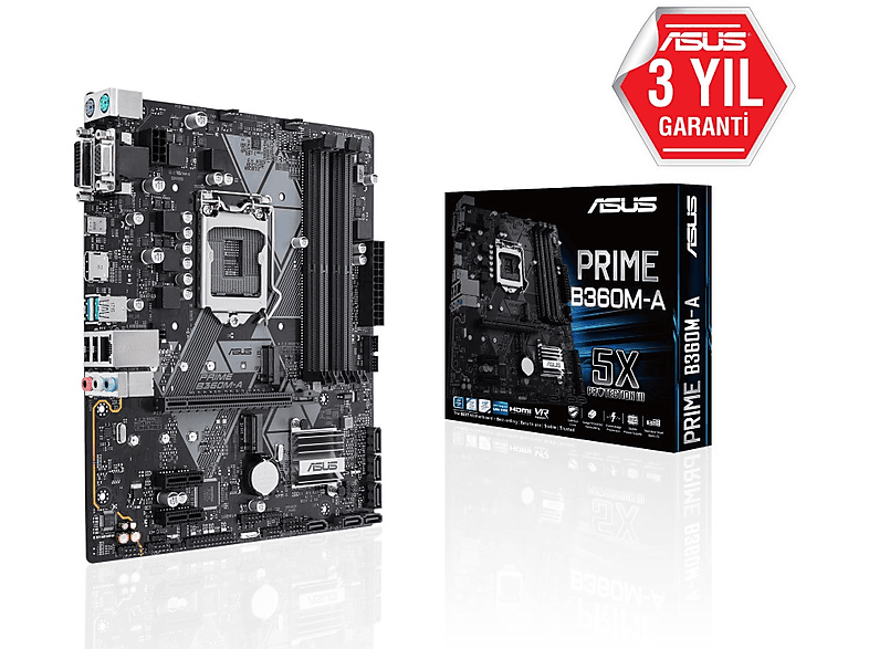 CPU付き　ASUS　PRIME B360M-A　LGA1151 ASUS PRIME B360M-A Fiyat & Özellik | MediaMarkt