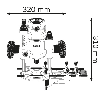 BOSCH PROFESSIONAL GOF 1600 CE felsőmaró  - 601624020