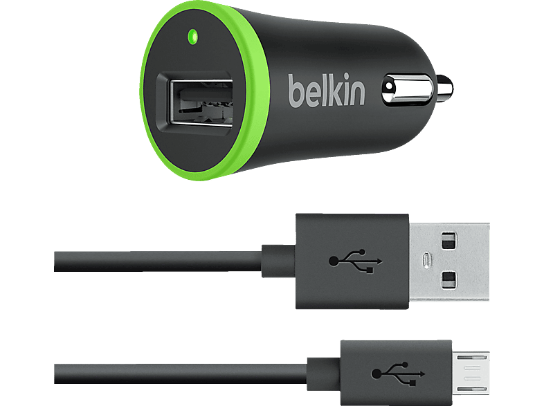 BELKIN Autolader Universeel + micro-USB kabel Zwart (F8M887bt04-BLK)
