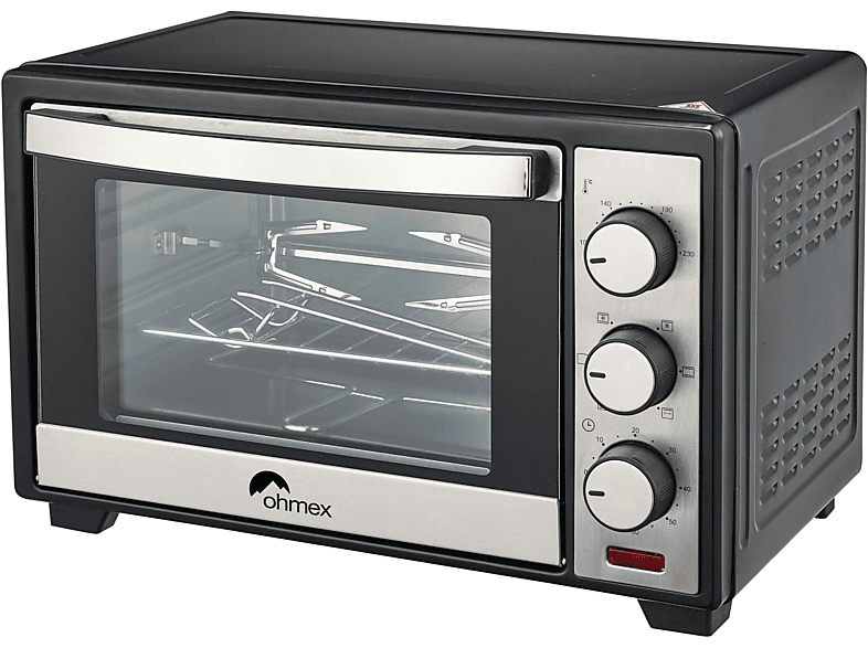 OHMEX OVN-2525 - Minibackofen (Silber/Schwarz)