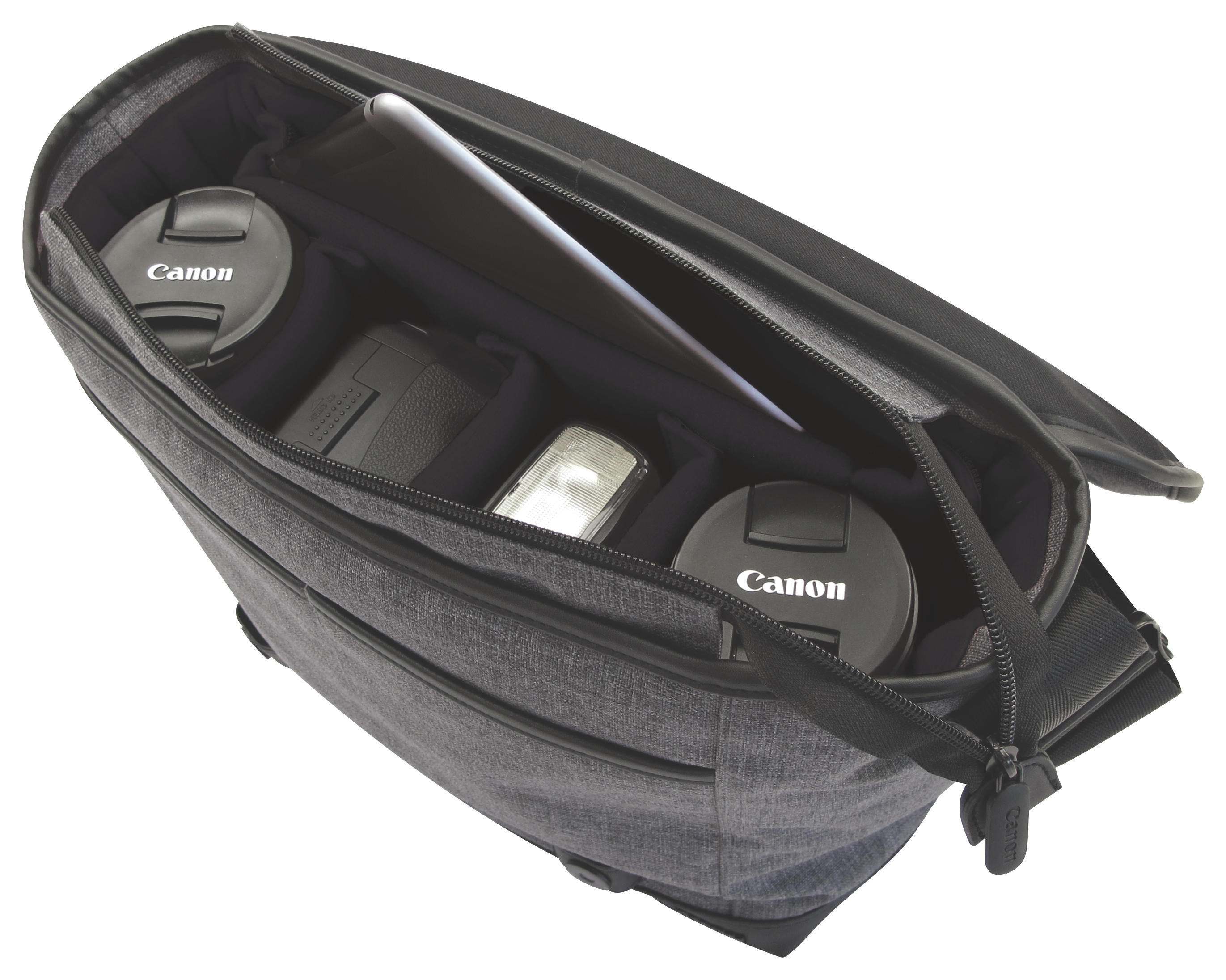 CANON Messenger MS 10 Objektivtasche, Grau $[für 1x DSLR, bis zu
