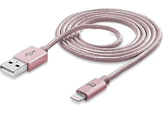 CELLULARLINE Kristal Lightning Data Kablosu Pembe