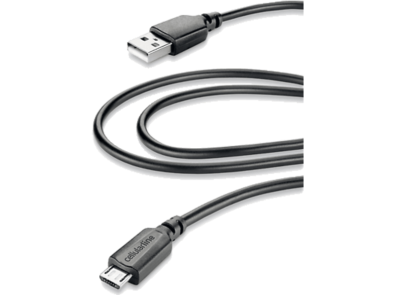 CELLULARLINE Micro USB 2m arj ve Data Kablosu Siyah Fiyat Ozellik MediaMarkt