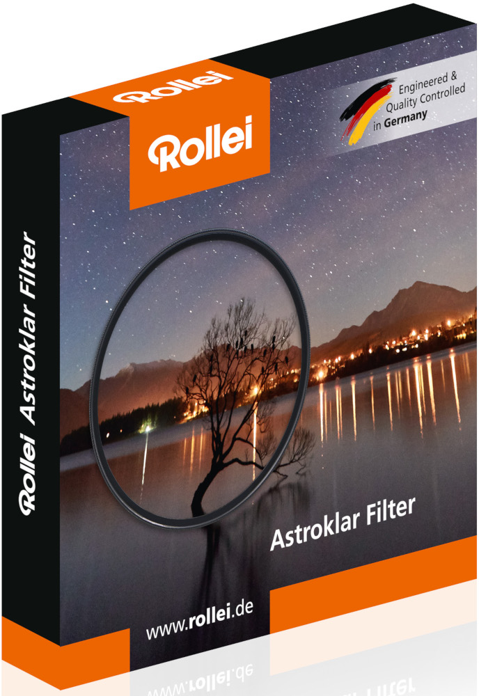 Boîte avec image de filtre, scène de ciel nocturne avec un arbre et des étoiles.