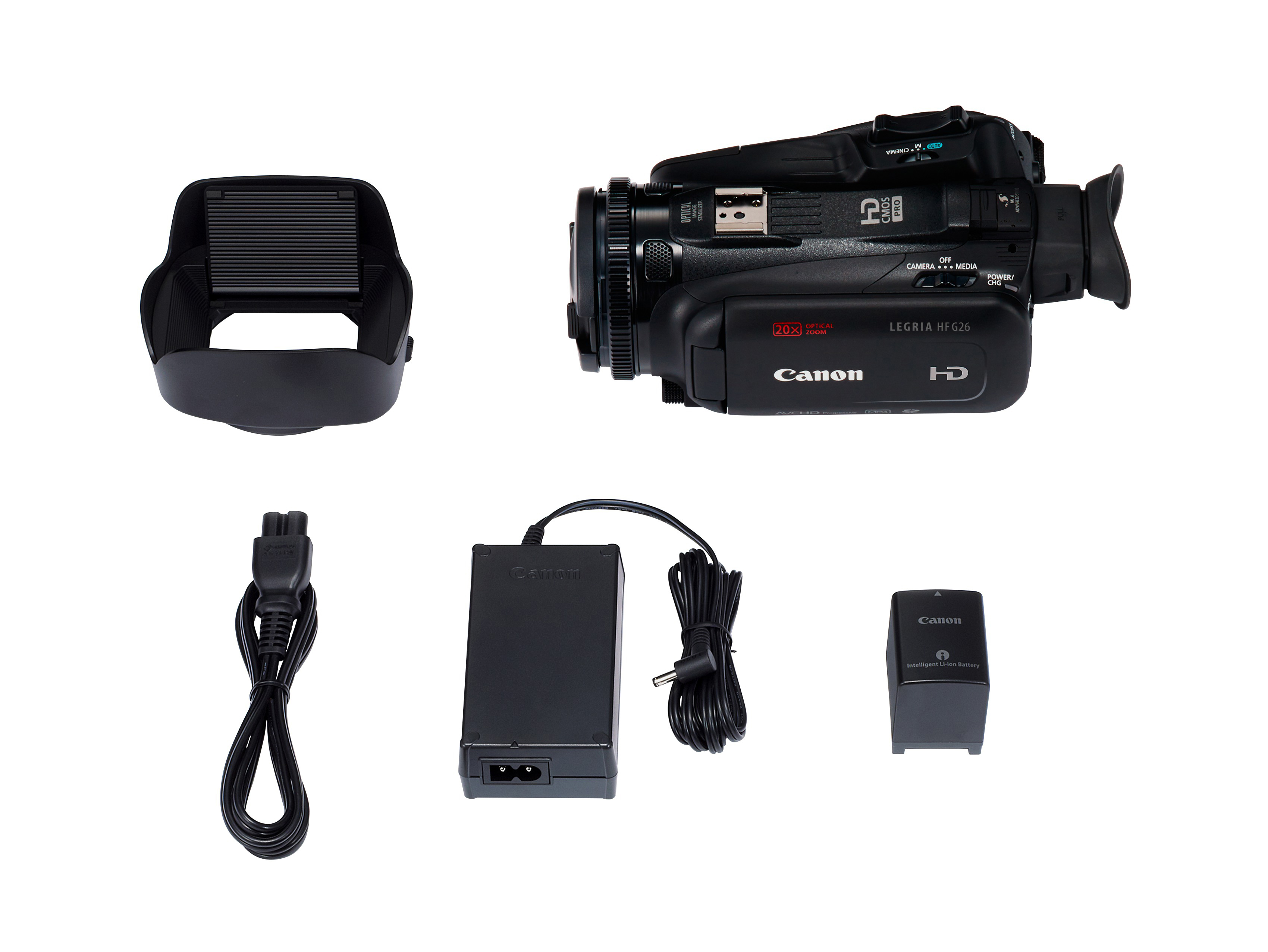 CANON Legria HF G26 Camcorder , 1/2.84-Zoll-Typ optimierter HD CMOS PRO 3,09 Megapixel, 20 fachopt. Zoom