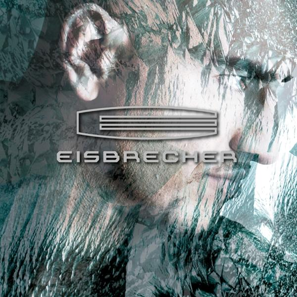 Gesicht einer Person mit dem Eisbrecher-Logo. Das Logo ist ein horizontales Rechteck mit Linien.