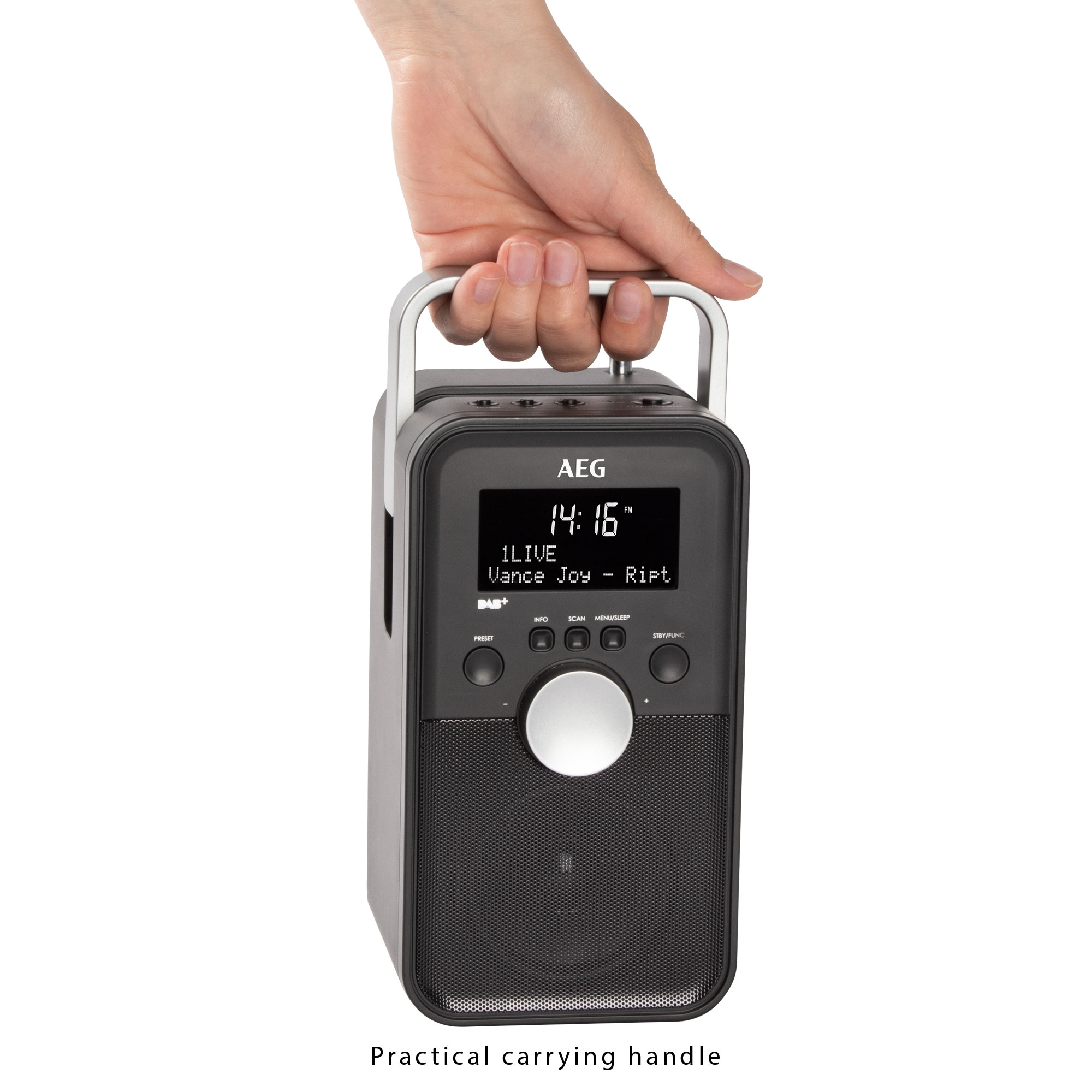 AEG DR 4149 Digitalradio, Digital Radio, DAB+, DAB, Schwarz