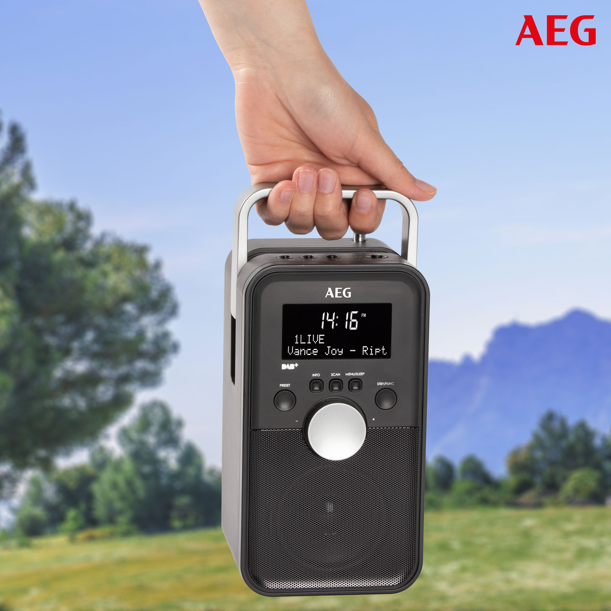 AEG DR 4149 Digitalradio, Digital Radio, DAB+, DAB, Schwarz