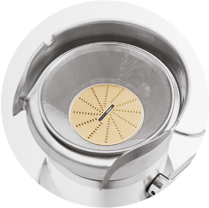SAGE SJE95SIL4CEU1B The Nutri Juicer Classic Entsafter 1200 Watt, Silber/Transparent