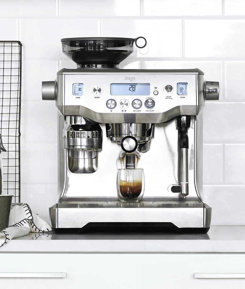 SAGE SES980BSS4EEU1 the Oracle Espressomaschine Silber